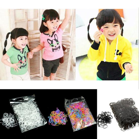Women Girl Small Rubber Elastic Braiding Hair Band Ponytail Holder Hair Ropes