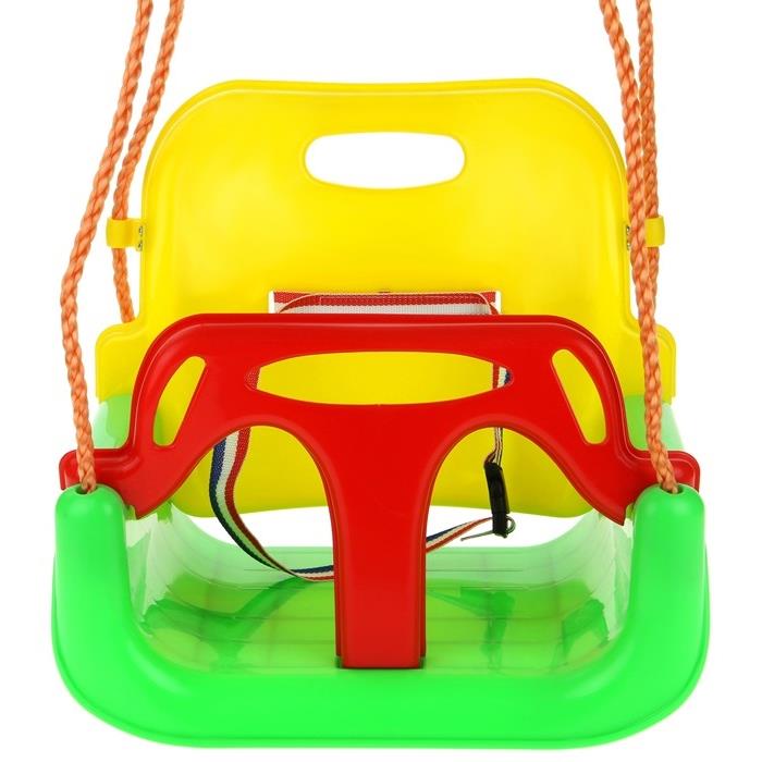 3-in-1 Swing with Bucket Board and Backrest and Straps