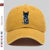 Pc Unisex Luminous Cat Print Pattern Baseball Cap Cute Pet Cat Print Is an Ideal Decorative Hat for Travel And ValentineS Day