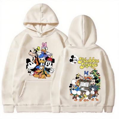 Disney Mickey Christmas Parent-child Set Children's Adult Hoodie Available In Multiple Colors for Autumn and Winter Hoodies