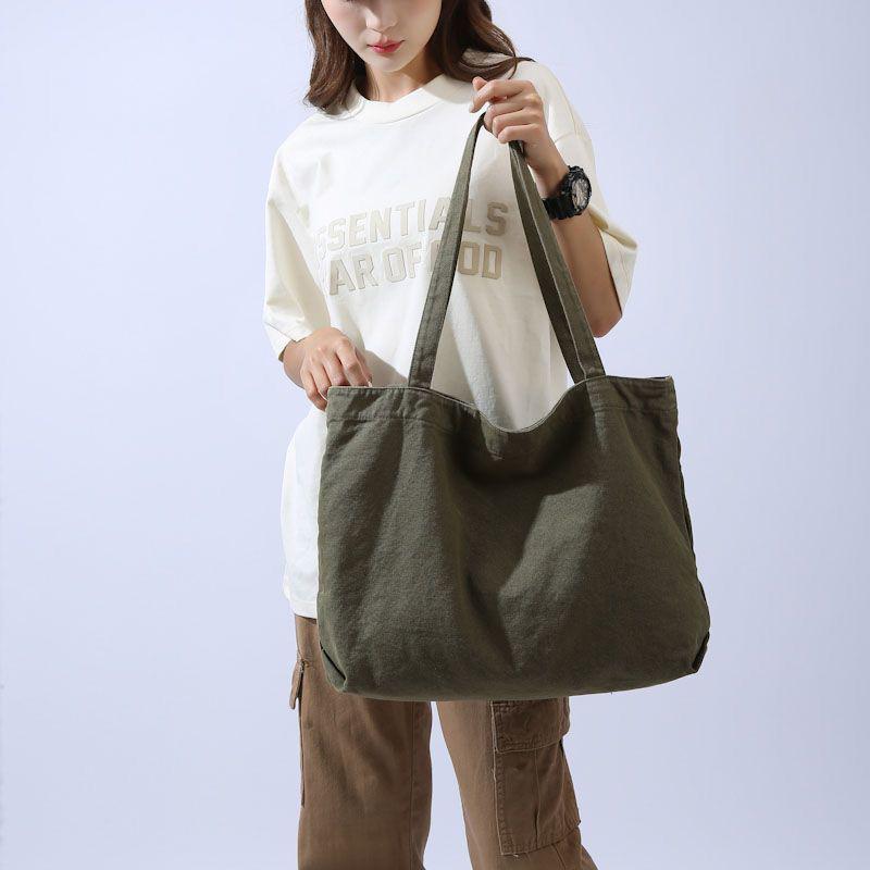 Retro Vrouwen Handtas Multicolor Gestreepte Canvas Tote Bag Grote