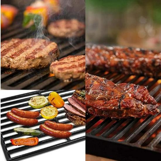 Enamel Cast Iron Grill Grate for Western Restaurant Steak BBQ