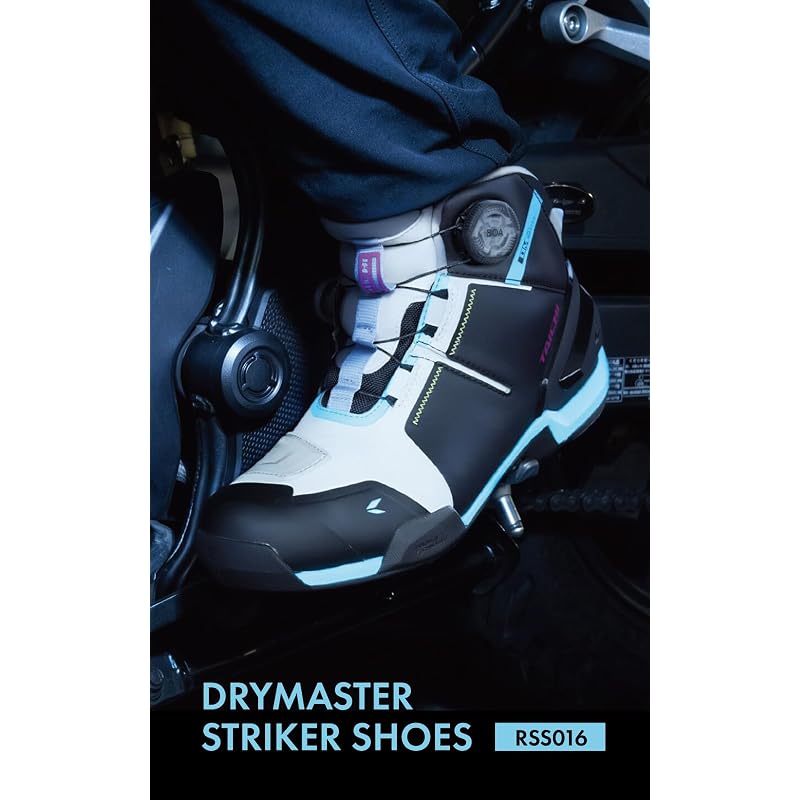 RS Taichi (RS Motorcycle Riding Shoes, Waterproof, Built-in Protector, BOA Dial, Shift Guard, 016 DRYMASTER Striker Shoes RSS016)