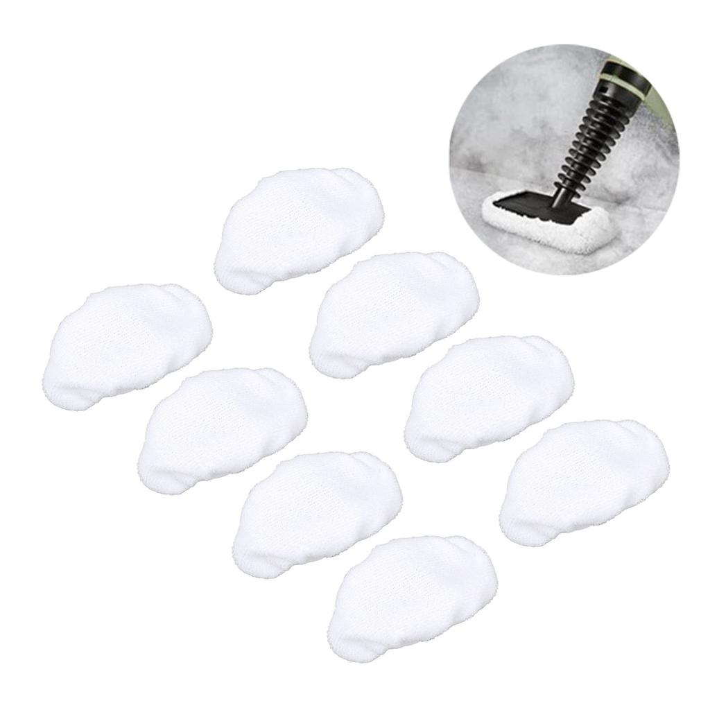 8 Pcs Steam Mop Pads for Handheld Steam Cleaner Reusable Universal Washable Microfiber Cloths