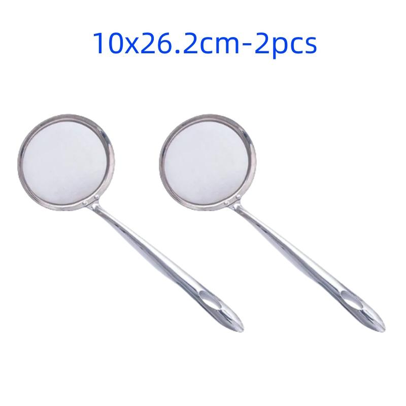 Kitchen Multi-functional Filter Spoon Stainless Steel Fine Mesh Wire Oil Skimmer Strainer Fried Food Net Kitchen Gadgets6