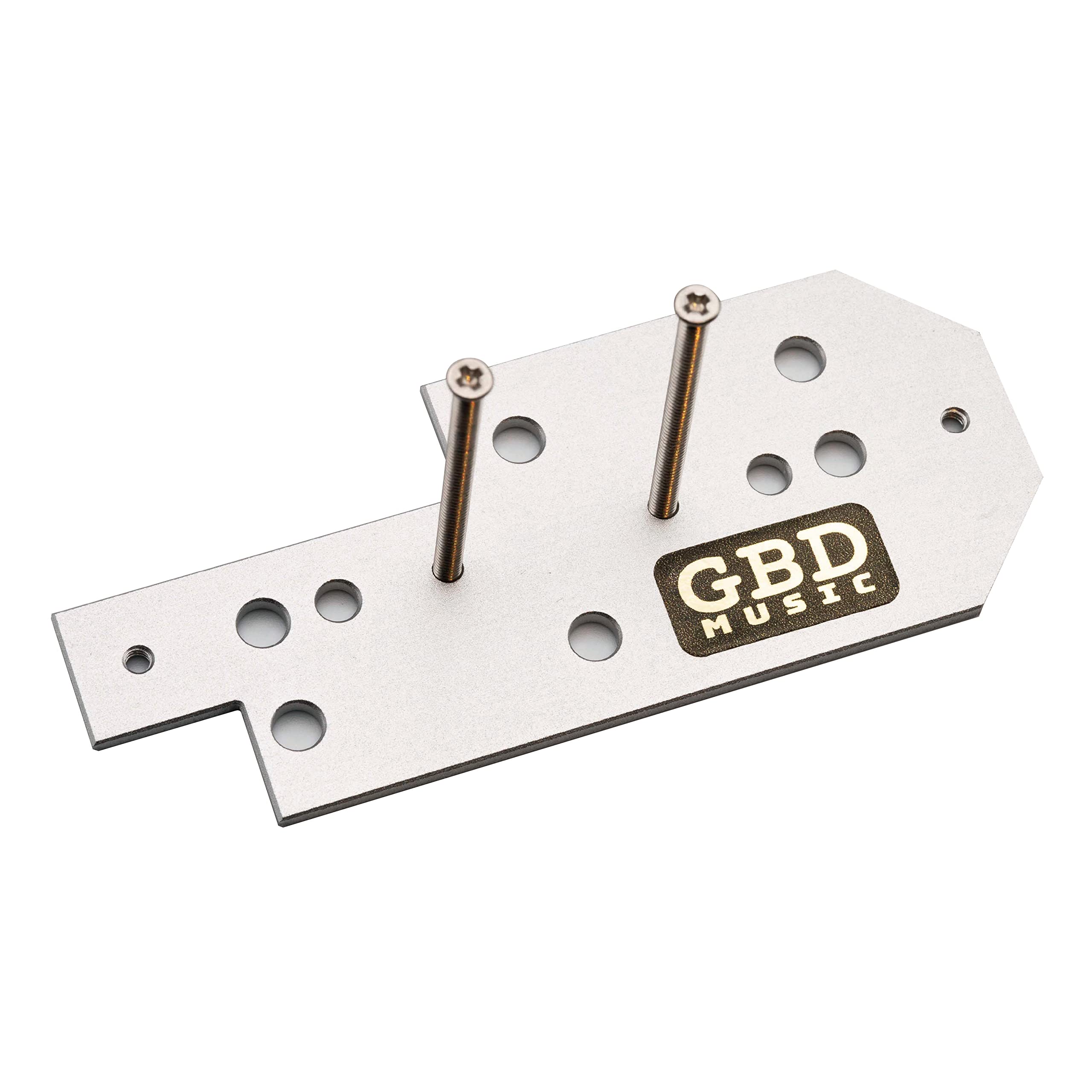 

GBD MUSIC P90 pickup mounting plate (compatible with inch and mini-humbuckers) + special long inch-size screws (approx. 35mm head)