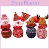 Bolsa de Manzana Tejida para Navidad con Decoración de Muñeco de Nieve Para Empaquetar Regalos Navideños