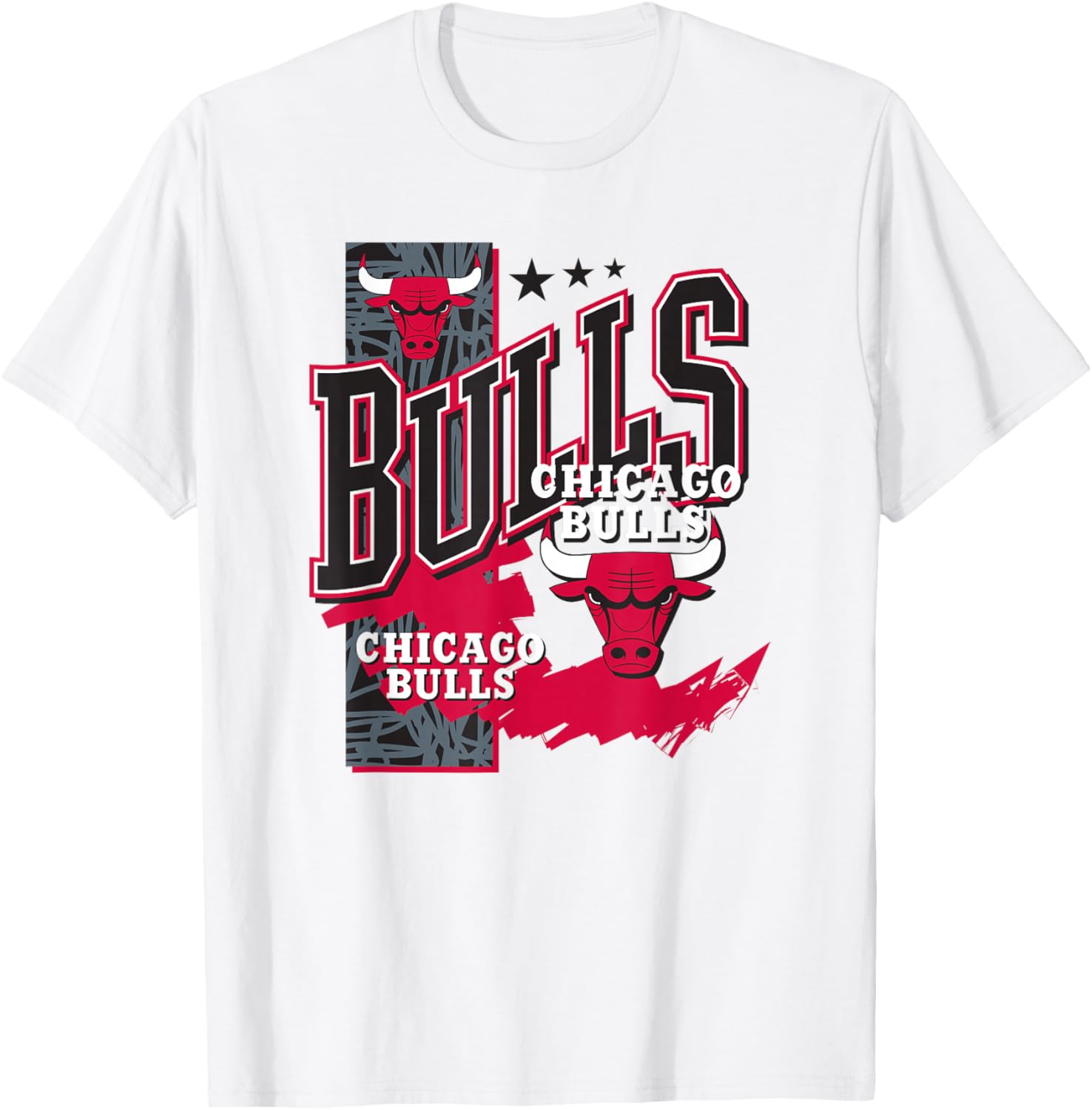 Официальная футболка NBA с изображением игрока Chicago Bulls в полоску S разноцветный