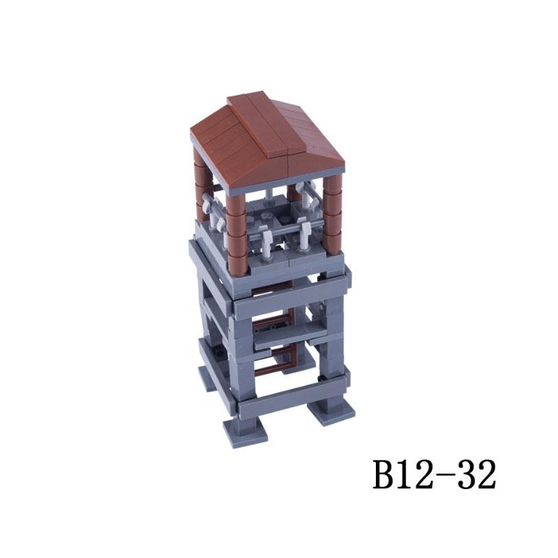 WK1 WK2 Militärwaffen Baustein Set Armee Soldaten Figuren Raketenkanonen Blockhaus PAK60 Artillerie Bausteine Kinder Kinderspielzeug Spielsets