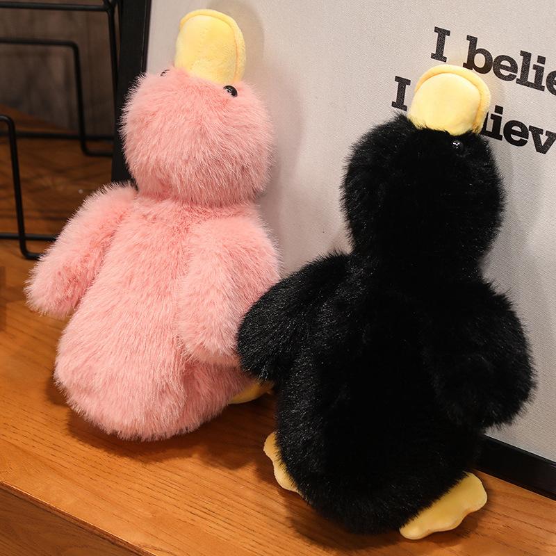 1 Piece Cute Yellow Pink Purple Black White Duck Goose Toy Gift For Boys And Girls 30/50Cm Long Hair Duck Plush Doll Pillow