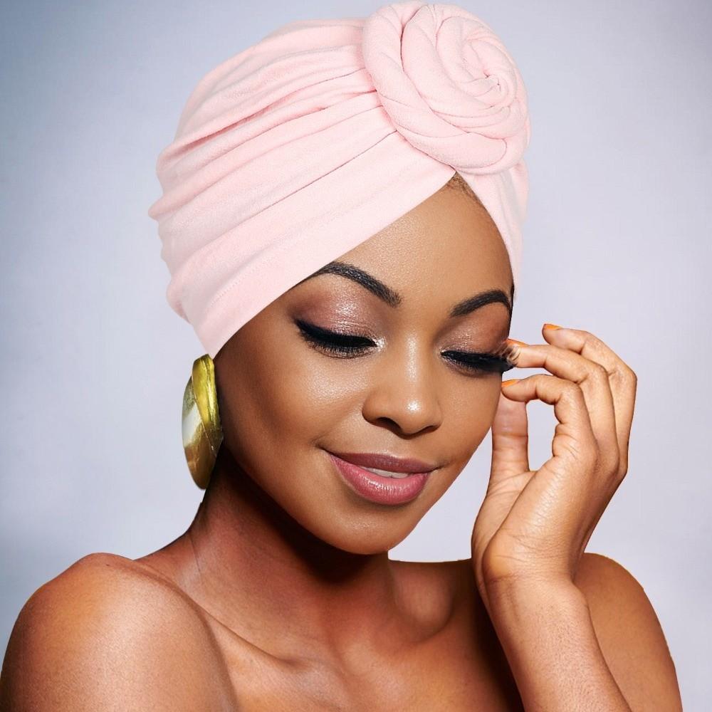 Elastic Twist Knot Turban Hat Wrap Style Cancer Chemo Hat Fashion Hijab Caps  Women Headwear