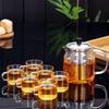 Zhenqi High Borosilicate Glass Teapot with Stainless Steel Infuser
