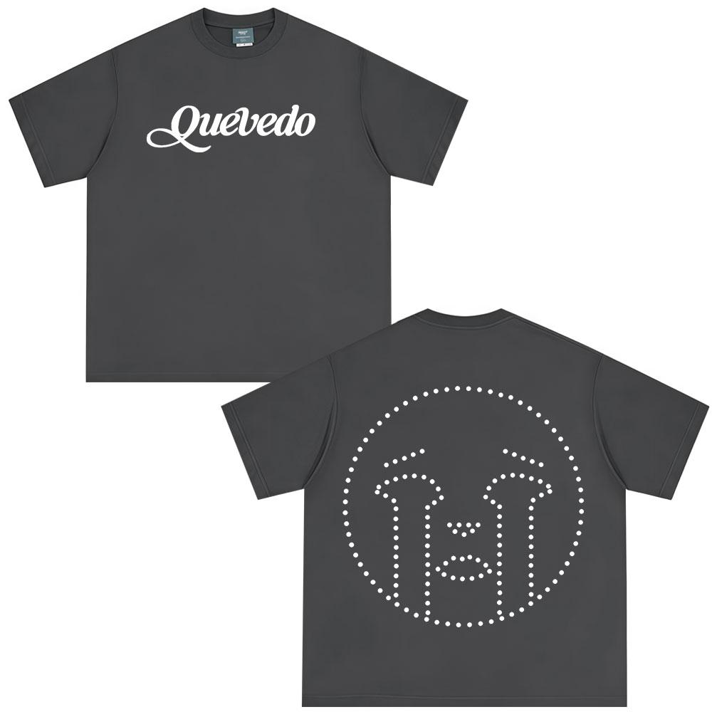Rapper Quevedo Buenas Noches T Shirts Men's Women High Quality Cotton Short Sleeve T-shirts Fashion Oversized T-shirt Streetwear