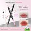 Double-Headed Lip Brush Lip Liner Lipstick Female Blooming Lips Toot Lip Brush Waterproof and Durable Lip Pencil Nature Outline Lip Shape