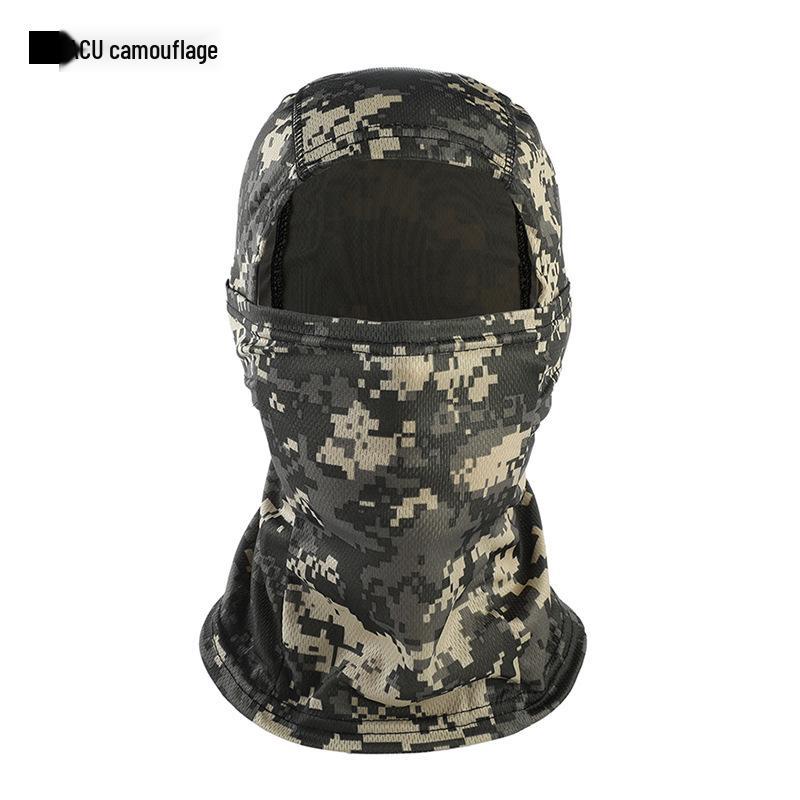 American Camouflage Cycling Balaclava - Sun Protection & Windproof Quick-Dry Face Mask for Outdoor Activities