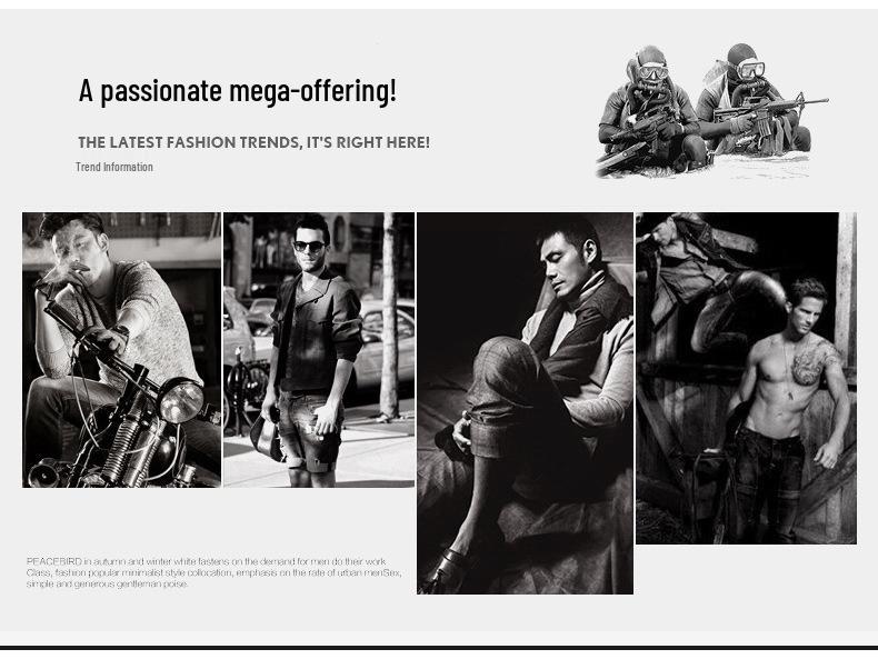 Giacca Biker in Pelle con Scollo a V - PU Pelle Trendy da Uomo per Primavera & Autunno
