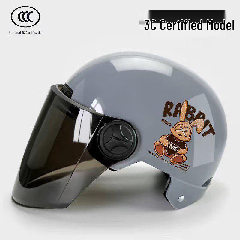 3C Certified All-Season Unisex Electric Scooter & Motorcycle Helmet with Sun Protection