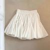 Elegant Ballet Style White Bow Skirt Women's Early Autumn Winter New High Waist A-line Cute Fluffy Flounced Cake Skirt