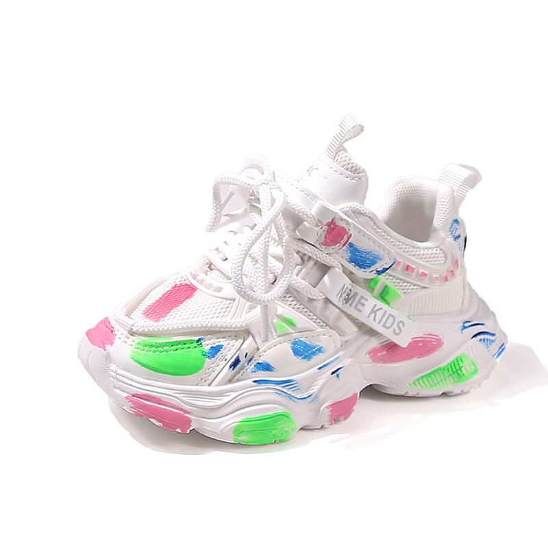 

Girls and Boys Breathable Mesh Running Shoes, Soft Sole, 2025 Autumn Collection Size 30, 18.8 cm синий/белый