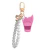 Creative Silicone Lip Balm Holder Pearl Necklace Portable Keychain Lip Gloss Cap Flexible Colorful Lipgloss Sleeve Gift