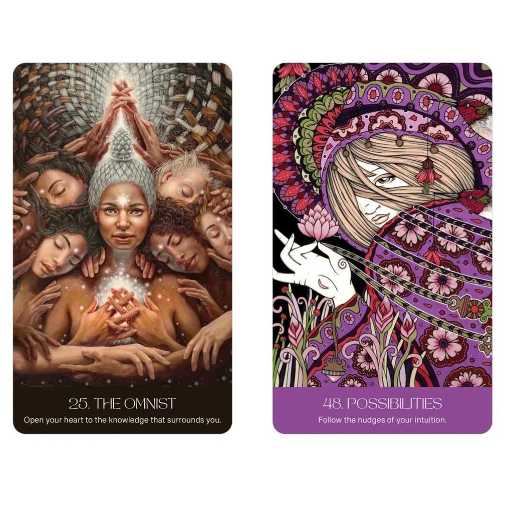 Kancharo Oracle Card Tarot Reading Includes Japanese Oracle Card Instructions Pouch 50-Card Set, [Unity Oracle], & (Authentic)