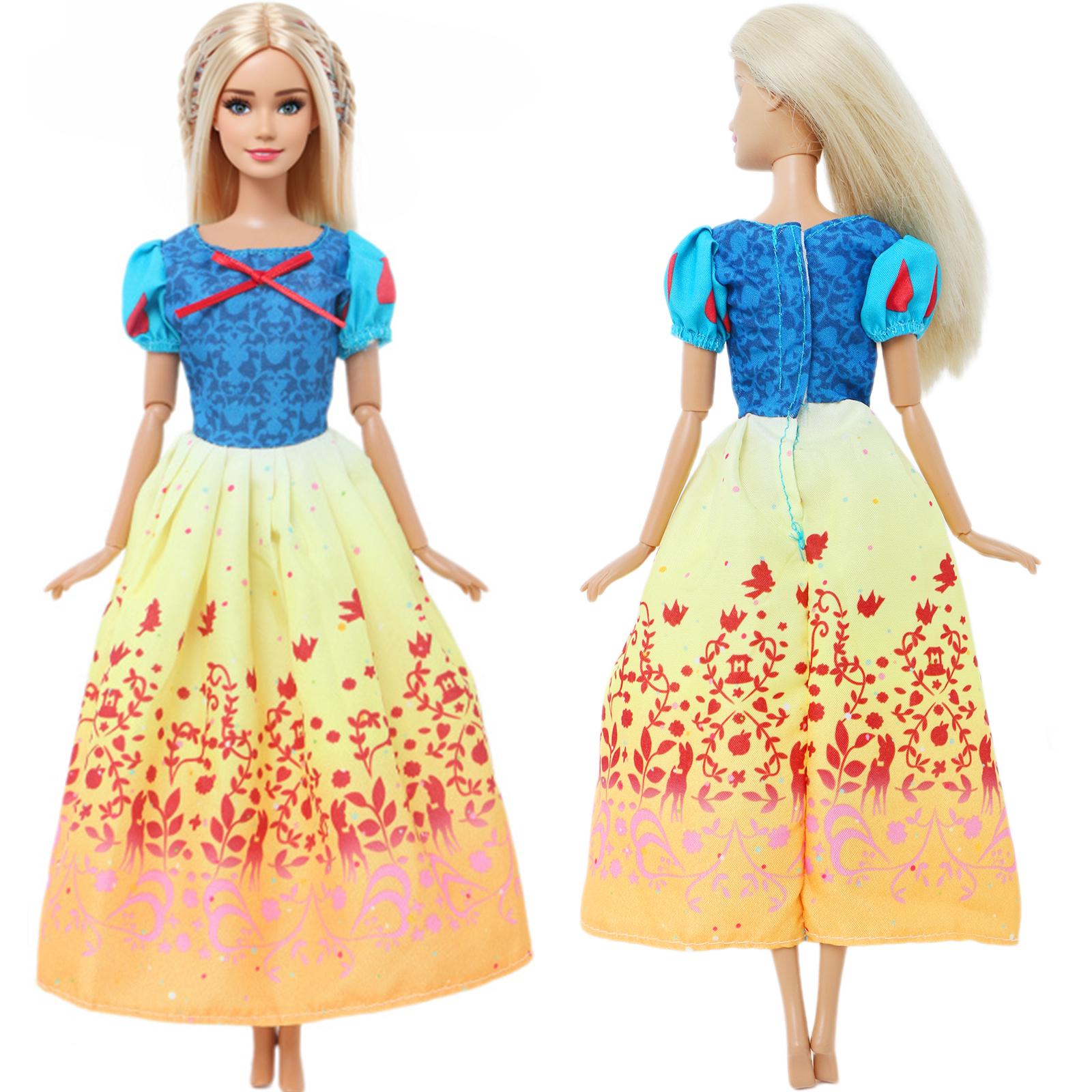 

1x наряды для кукол принцессы, вечерние бальные платья, платье, одежда для куклы Барби, аксессуары 1/6 11,5 дюймов, куклы, игрушки для девочек(НЕТ КУКЛ)