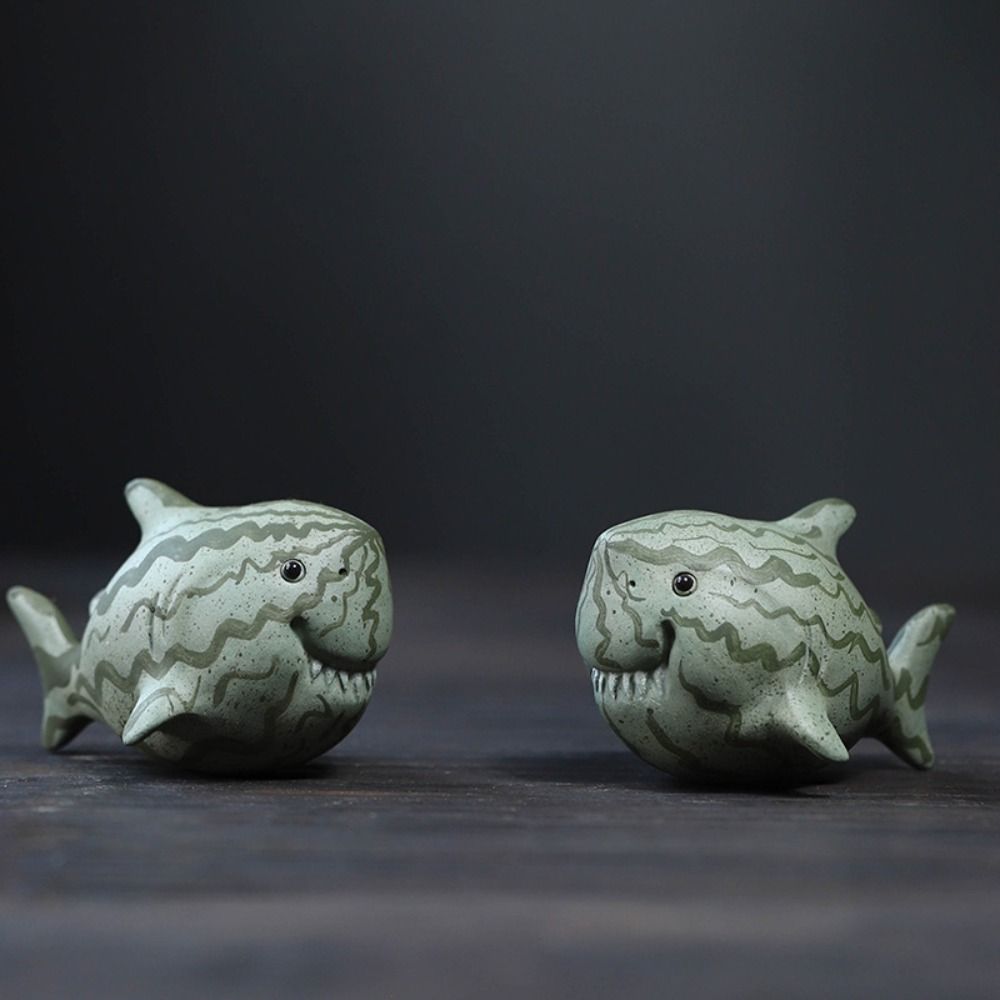 Cute Tea Play Figurine Toy Handmade Miniatures Sculpture Tea Ceremony Accessories Tea Statue  Gift