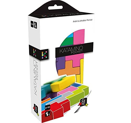 GIGAMIC KATAMINO Pocket [Official Japanese Distributor] Puzzle Game, Tabletop Game, Educational Toy, Brain Training for Kids, France