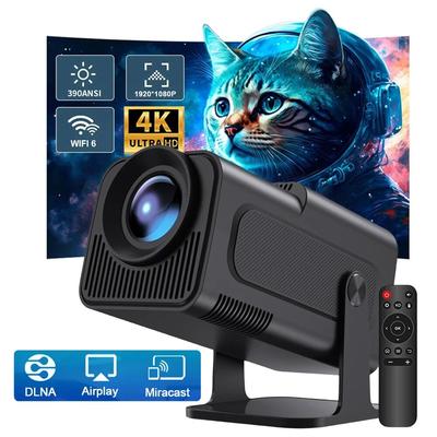 4K Android 11 Ev Sineması Çift WiFi 6 BT5.0 Yerli 1080P Akıllı Mini Projektör Uzaktan Kumanda Video Mini Projektör