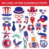 Independence Day Theme Star Pattern Creativity Party Decor Paper Props Photo