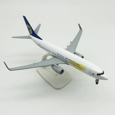 20CM B737 Mongolian Airways Mit Flugzeugfahrwerk Metalllegierung Flugzeugmodell 1/400 Maßstab Zimmerdekoration Flugzeug Display