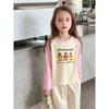 27Home Autumn Brand Children's Clothing New Style Children's Long Sleeve T-Shirt Girls' Pure Cotton Printed Base Shirt Baby Clothes