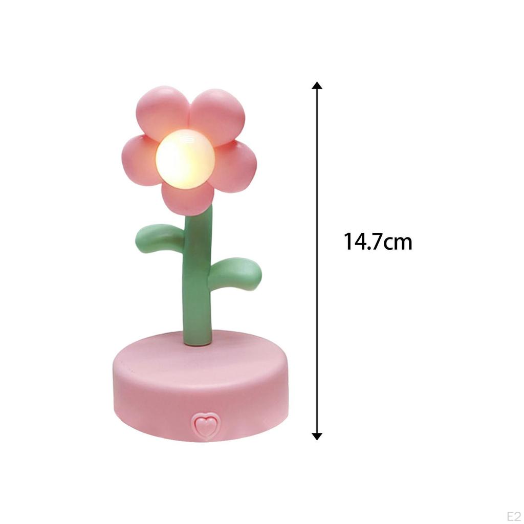Creative Flower Table Lamp Night Light Modern for Bedside Dorm Party Decor Ornament