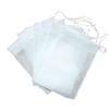 Pack of 100 Drawstring Empty Tea Bags for Loose Tea, Herbs, and Coffee