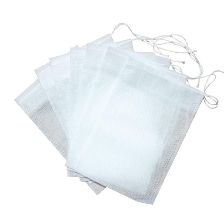 Pack of 100 Drawstring Empty Tea Bags for Loose Tea, Herbs, and Coffee Drawstring 7x9cm