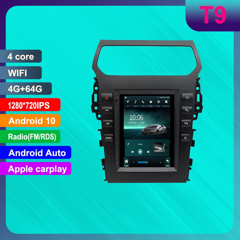 Ford Explorer 5 Android Navigation System with HD Reversing Camera and CarPlay Compatibility.