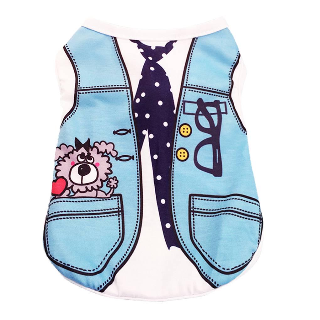 

Pet Dog Puppy Clothes Strap Vest Shirt Dog Cotton Spring Summer Puppy Clothing T-shirt l