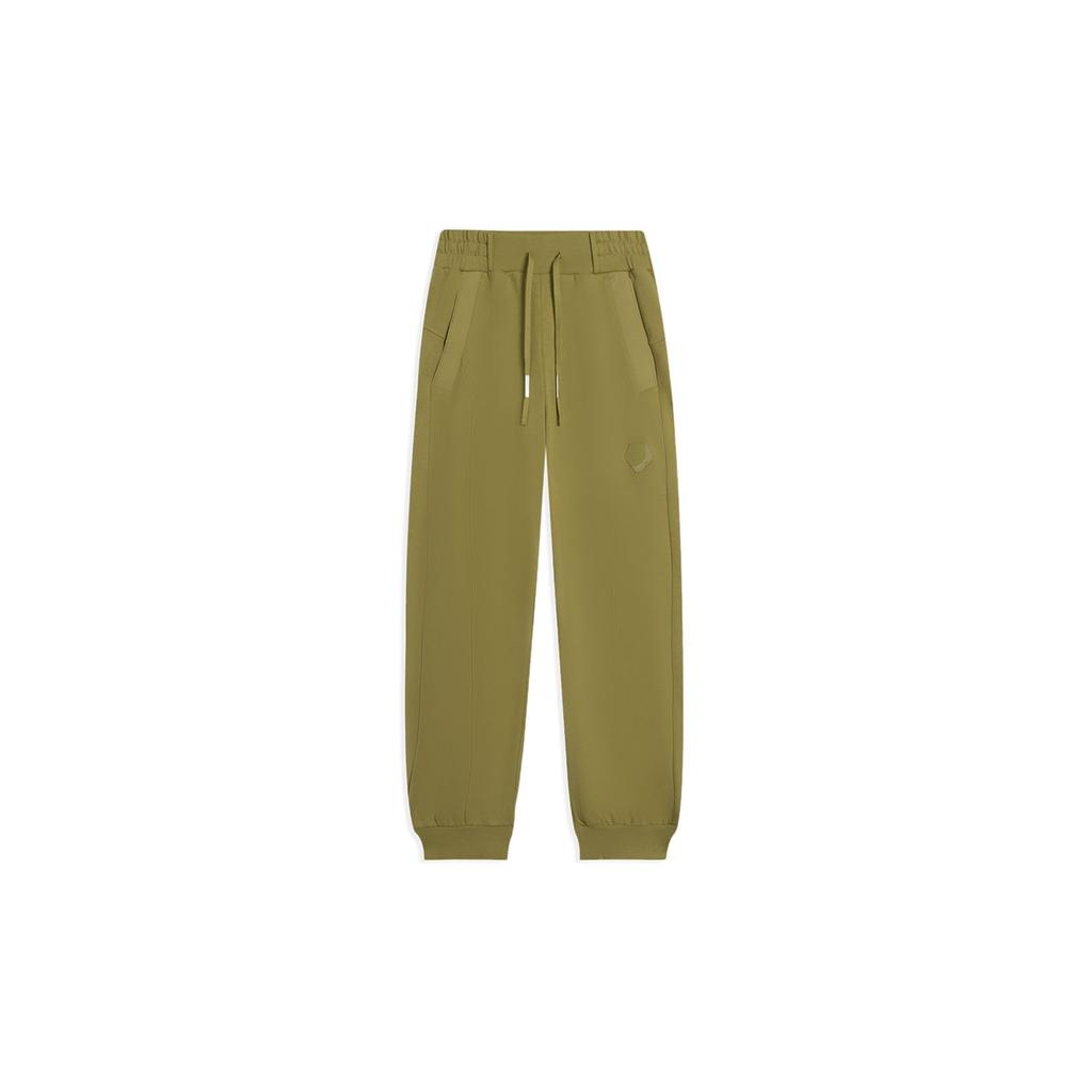 Li Ning X Jackie Chan Kung Fu Series Solid Color Back Pocket Elastic Cuff Sports Pants Men Pants Brown AKLSC17-2