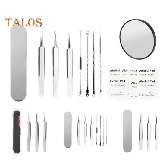 Blackhead Remover Tweezers Set Stainless Steel Acne Clip Kit with Anti-slip Handle Pimple Popper Tool Easy To Carry Blackhead Extractor Skin Care