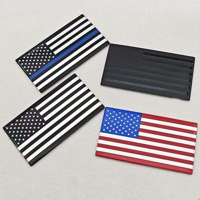 American Flag Aluminum Car Sticker Motorcycle Badge Auto Accessory Durable Auto Decal Universal Car Sticker Accessories