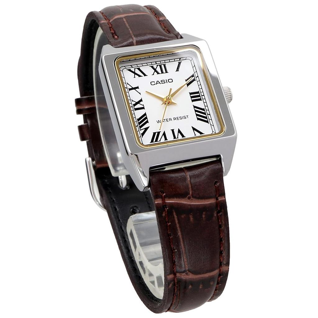 Casio Standard Quartz Watch White Brown Overseas Model [Casio] Women's LTP-V007L-7B2 [Used]