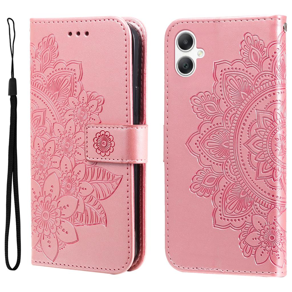 For Samsung Galaxy A07 4G/A06 4G/A06 5G Case Floral Pattern PU Leather Wallet Stand Phone Cover