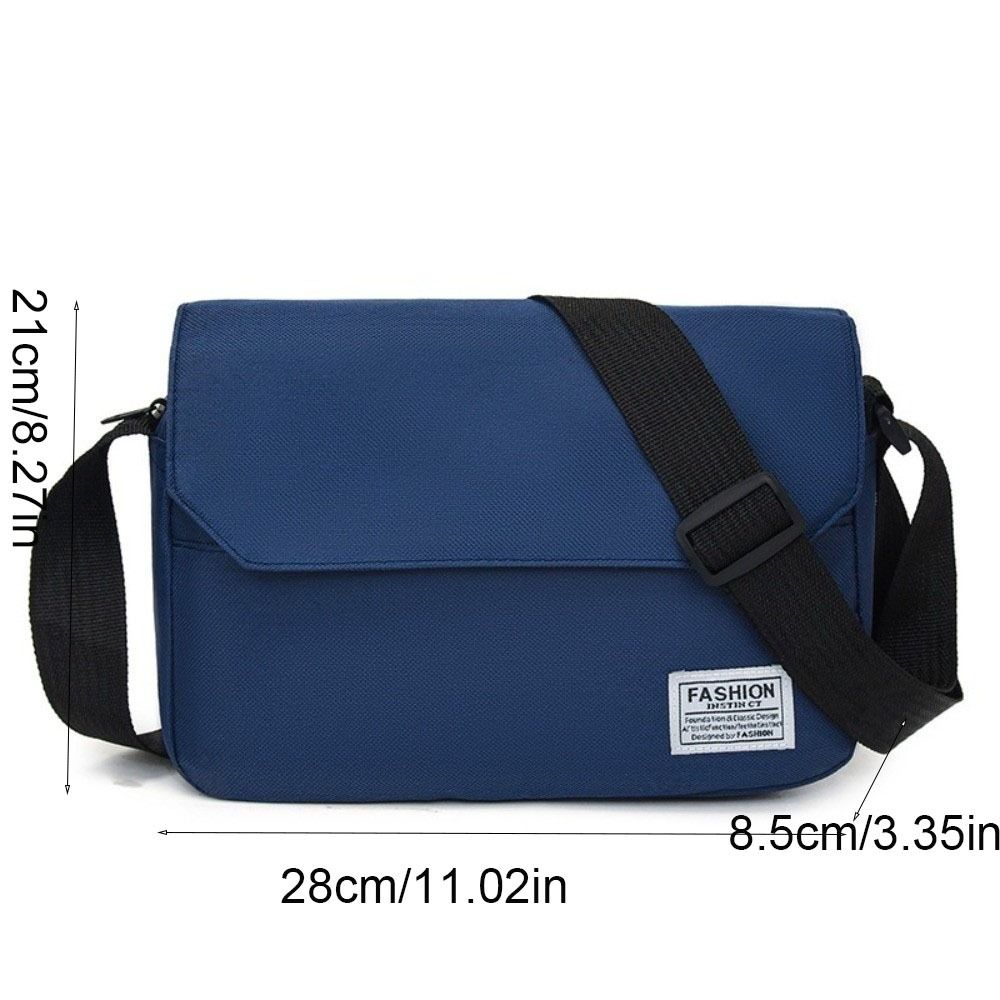 Adjustable Strap Men's Messenger Bag Large Capacity Crossbody Bag Nylon Shoulder Bag  Business