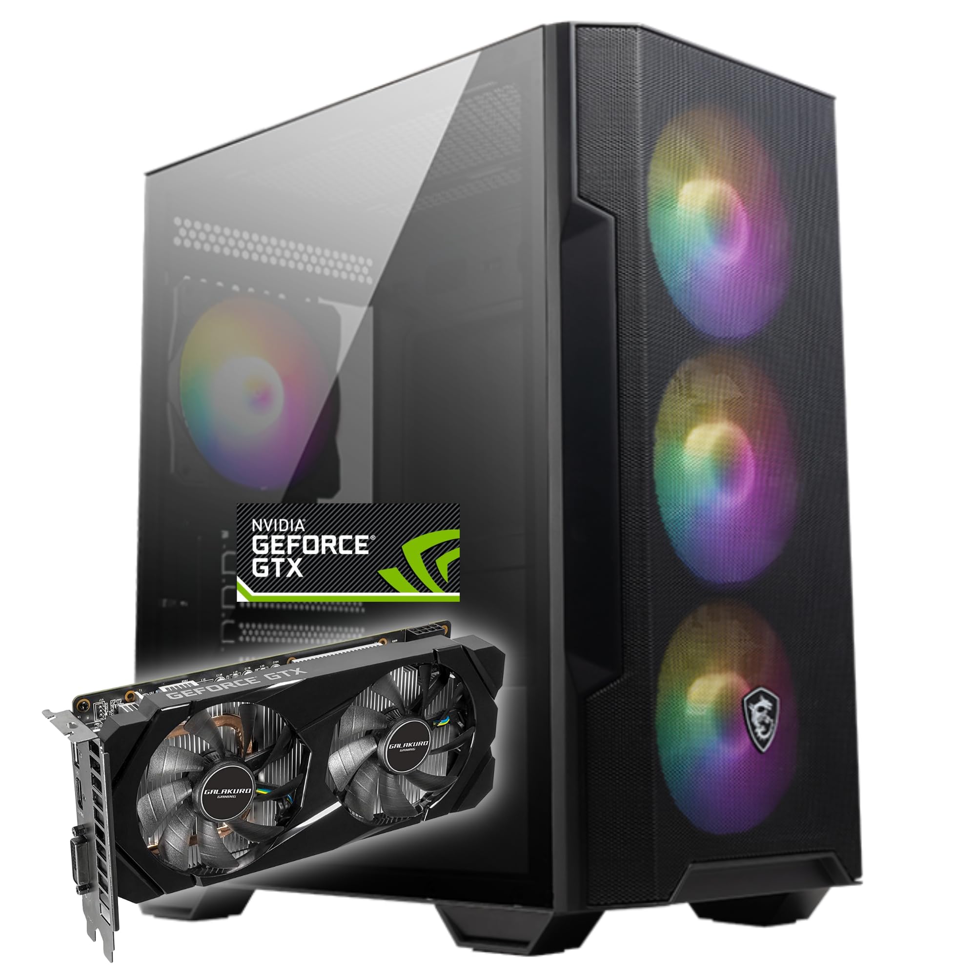 

Ігровий ПК Настільний ПК Серія Tower Процесор AMD Ryzen 5 5500 Оперативна пам ять GeForce GTX Windows 11 WPS Office2 Ігровий ПК G-Storm - 1080-16GB - -