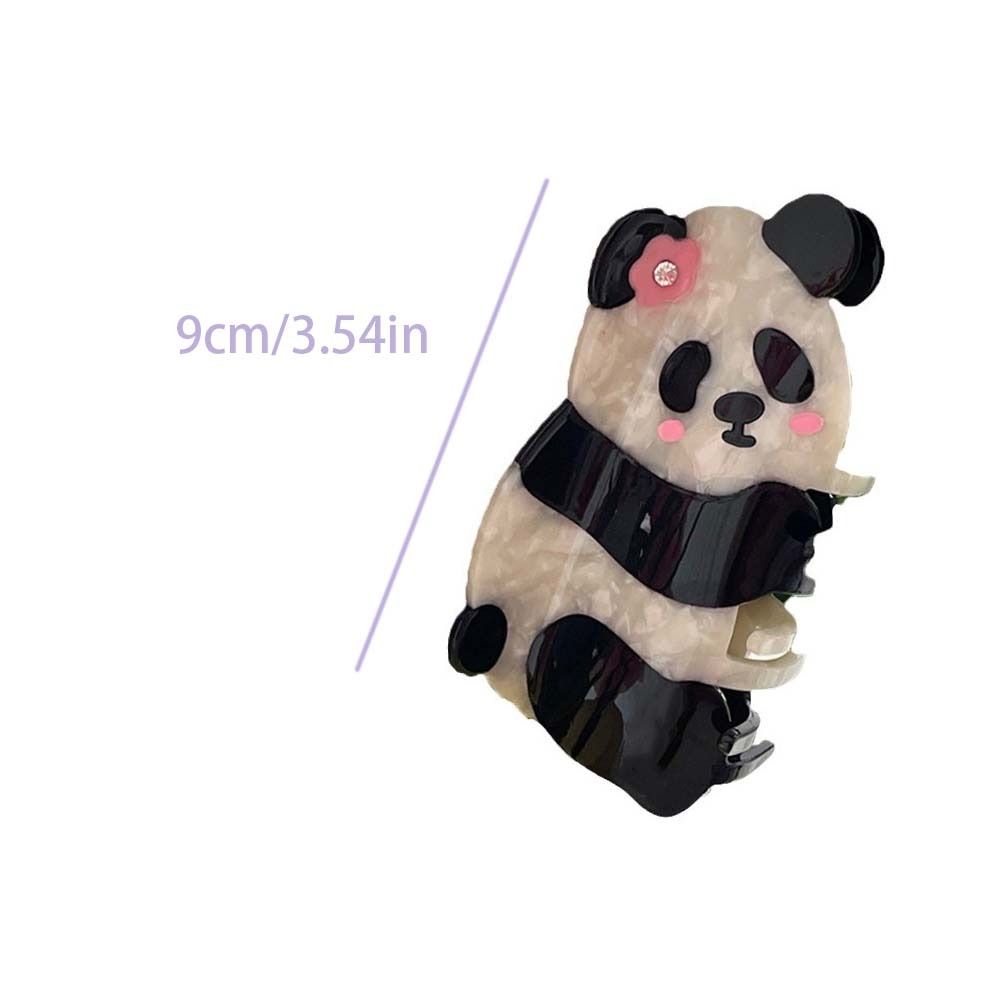 Mid Size Animal Shark Clip Cartoon Acetate Hair Clip Cute Panda Hair Claw  Party