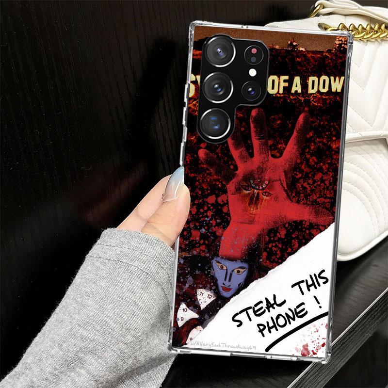 System Of A Down Case for Samsung Galaxy S25 S24 S23 S22 Ultra Soft Phone Cover S25 Edge S21 Plus S20 FE S10 + Black Cover