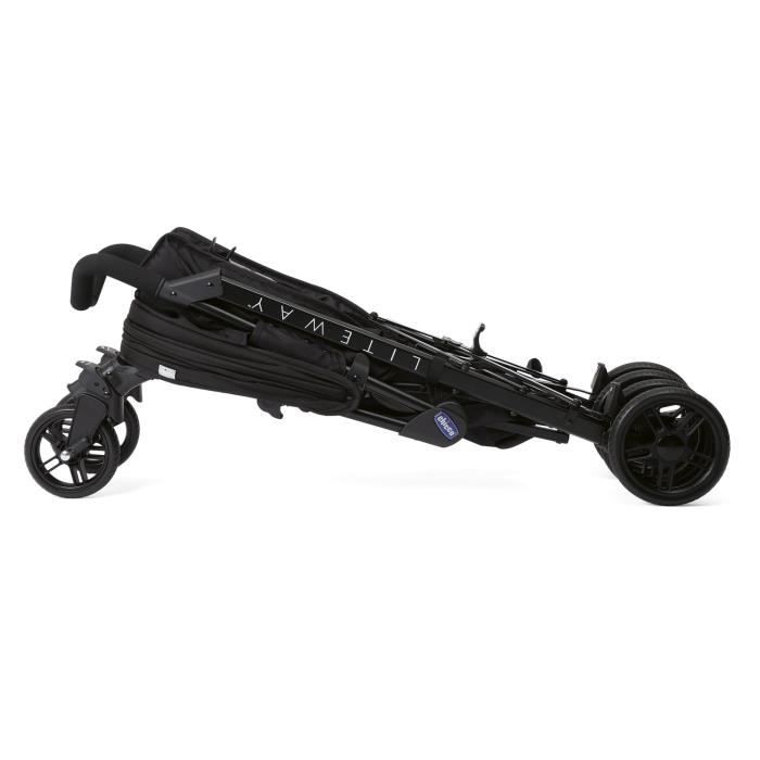 Poussette Liteway 4 Jet Black - CHICCO - Poussette citadine - Mixte - Jusqu'à 22 kg - Bébé