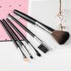 5 PCS Makeup Brush Set Powder Brush Black Handle Brush for Gift