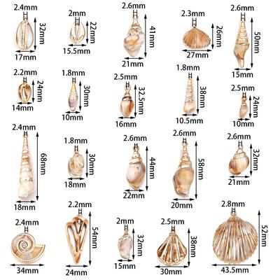 5-10pcs/lot Ocean Series Acrylic Pendant Conch Scallop Shell Shape Beads Charms For Jewelry Making DIY Necklace Earring Keychain