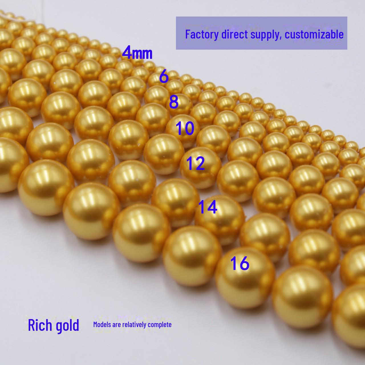 

Разноцветные ракушки и жемчужные бусины для изготовления украшений и аксессуаров своими руками 6mm (approx. 65 beads)